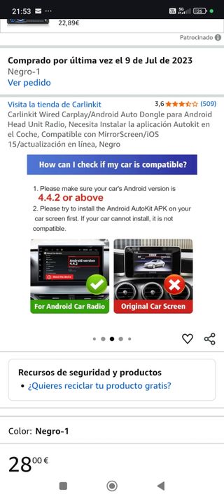 Carlin Kit Android Auto Dongle
