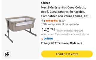 Custodia per culla Chicco Next2Me Essential