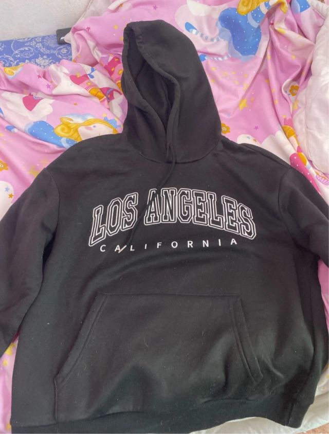 Sudadera Negra Los Angeles California