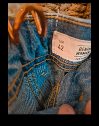 Pantalones vaqueros anchos mujer