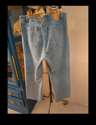 Pantalones vaqueros anchos mujer