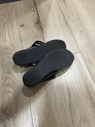 Zapatos bailarina terciopelo niña gris