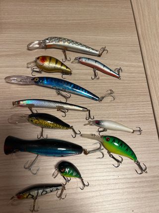 Lote señuelos pesca duros