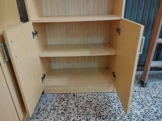 PAREJA ESTANTERÍAS MADERA