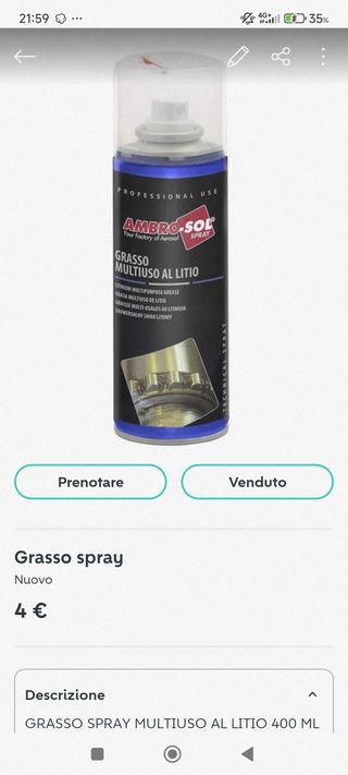 Grasso spray L 2 pezzi, 1 grasso tubetto e zinco