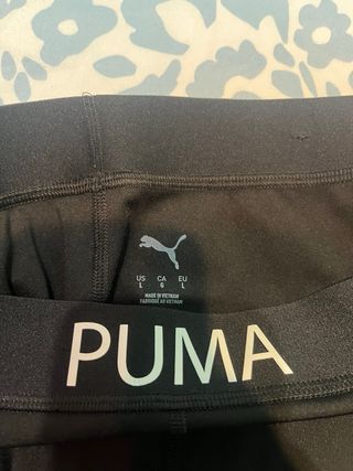 Leggings Puma Mujer Negro y Blanco