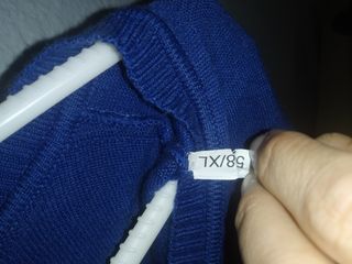 Jersey fino azul hombre