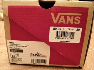 Zapatillas Vans Checkerboard Rainbow Nuevas