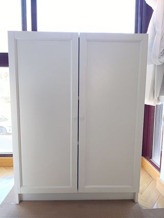 Vitrina Billy Oxberg Ikea Blanca