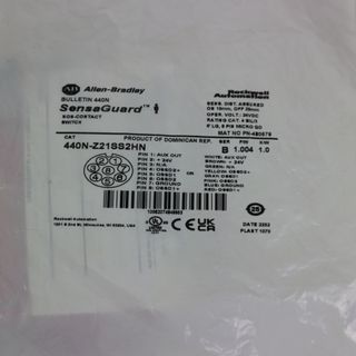 ALLEN-BRADLEY BULLETIN 440N SENSAGUARD 440N-Z21SS2