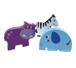 Juego puzzle de madera de animales