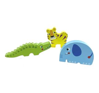 Juego puzzle de madera de animales