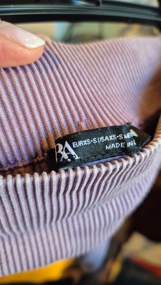 Falda lápiz lila de Zara