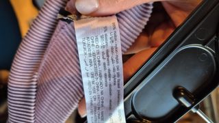 Falda lápiz lila de Zara