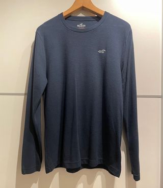 Jersey Hollister Chico Talla M Azul Marino