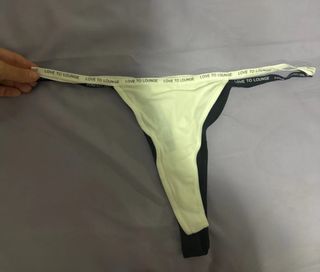 Tanga Love to Lounge blanco y negro