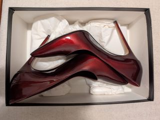 Zapatos Marilena charol burdeos T.39.5