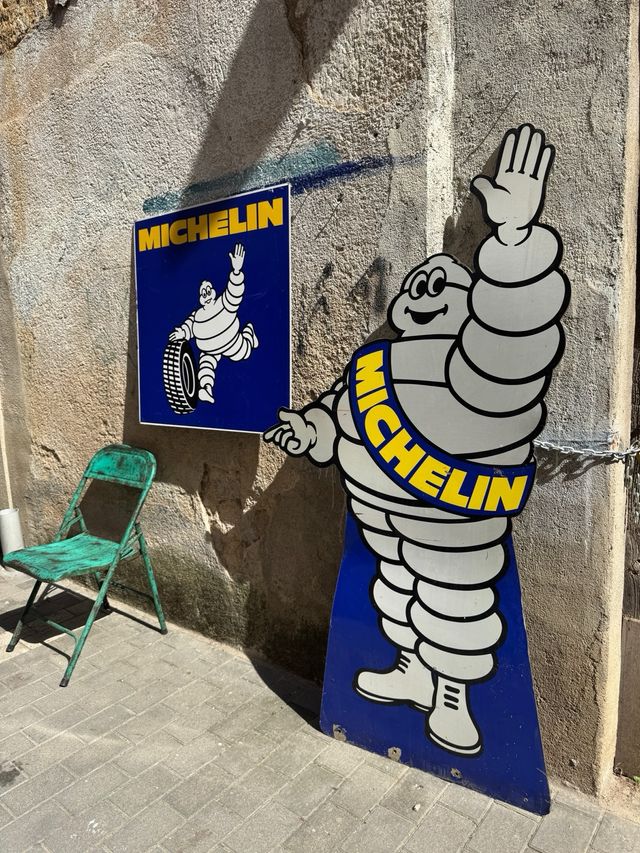 Gran Cartel Michelin Antiguo Original
