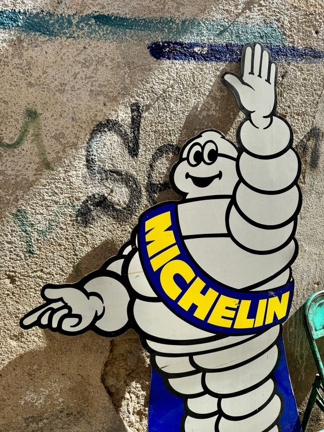 Gran Cartel Michelin Antiguo Original