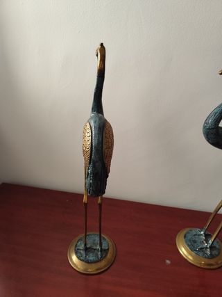 Garzas de Bronce Decorativas (2 Unidades)