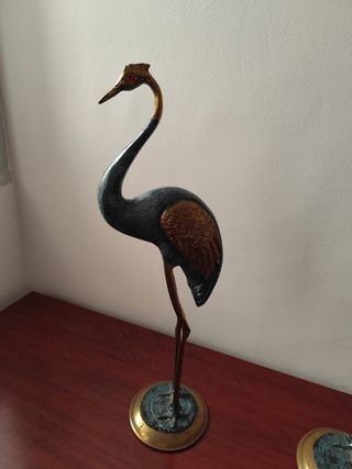 Garzas de Bronce Decorativas (2 Unidades)
