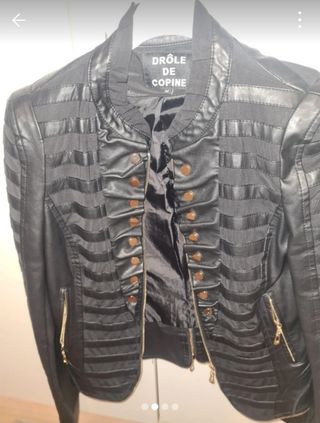 Chaqueta cuero mujer DROLE DE COPINE M