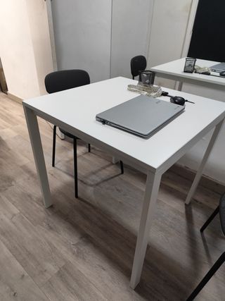 Mesa de oficina blanca, súper barata