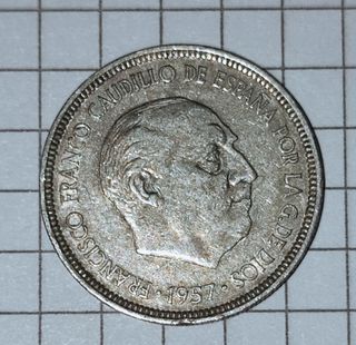 Moneda 5 Pesetas Franco 1957 Coleccionismo