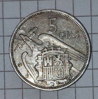 Moneda 5 Pesetas Franco 1957 Coleccionismo