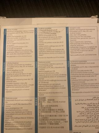 Lápiz Scanner  Irispen 7
A estrenar en su caja