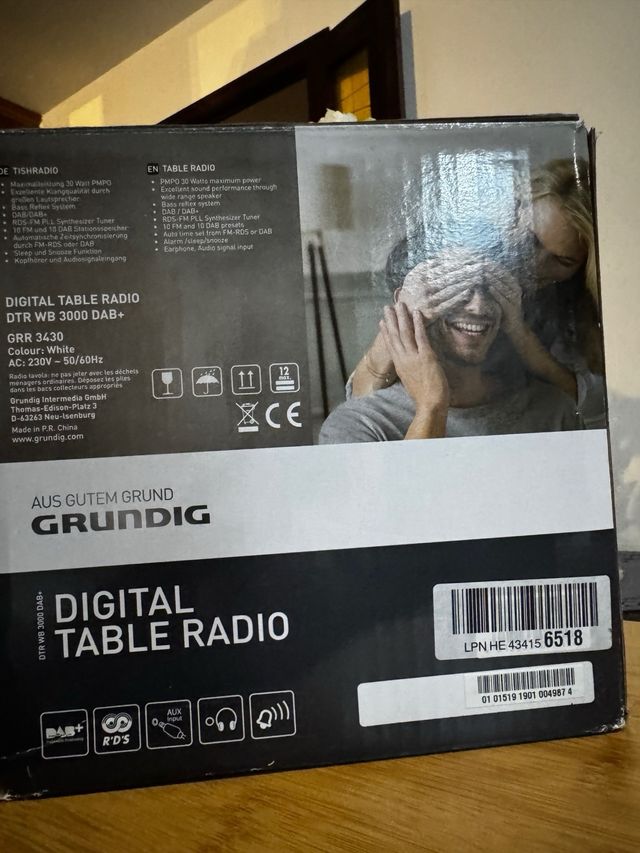Radio de mesa digital Grundig DTR WB 3000 DAB+