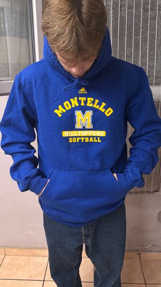 Felpa Montello Hilltoppers Softball Adidas Blu