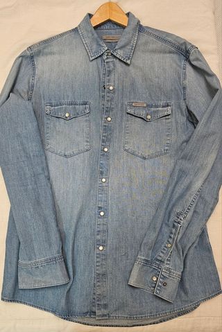 Camisa Vaquera Calvin Klein Jeans Talla XL Slim