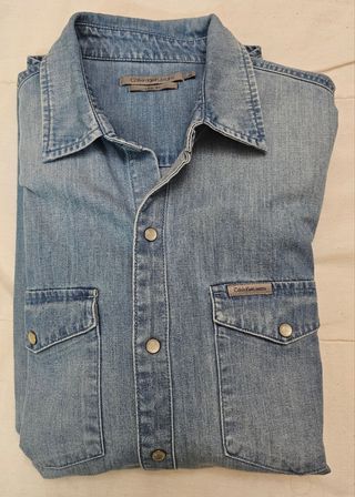 Camisa Vaquera Calvin Klein Jeans Talla XL Slim