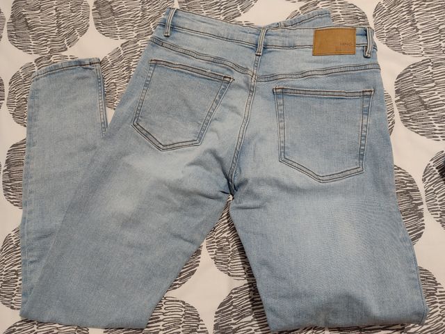 Vaqueros Mango Jude Azul Talla 40