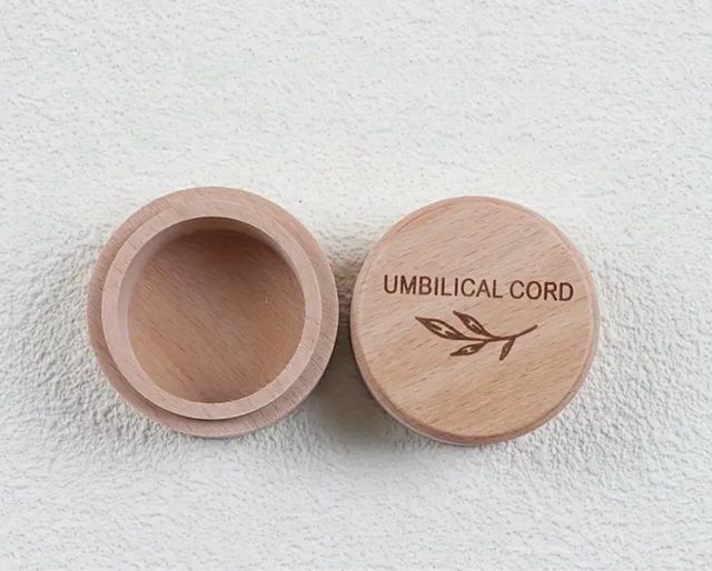 Caja madera cordón umbilical