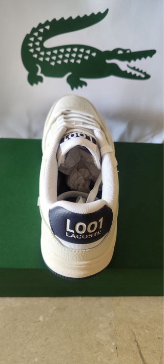 Zapatillas Lacoste Beige y Azul
