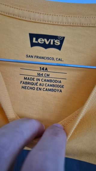 Camiseta Levi's Amarilla Logo