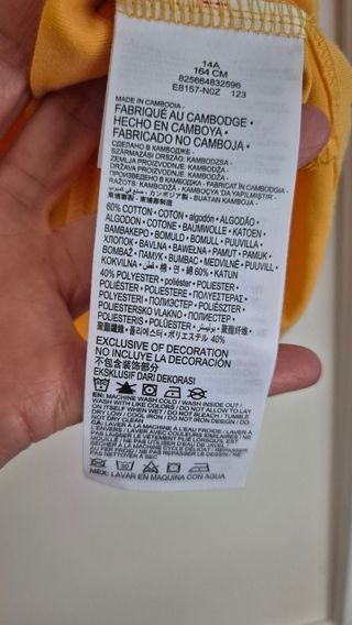 Camiseta Levi's Amarilla Logo
