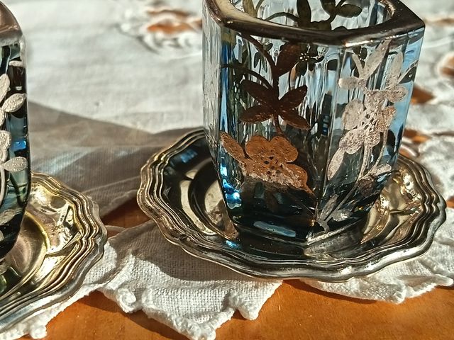 N. 2 Sottobicchierini silver plated