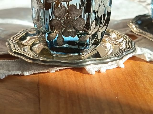 N. 2 Sottobicchierini silver plated