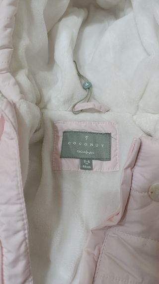 Buzo Abrigo Coconut Rosa Talla 6-9 Meses