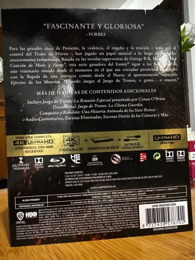 Juego de Tronos Colección Completa 4K UHD