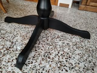 MESA NEGRA REDONDA EXTENSIBLE