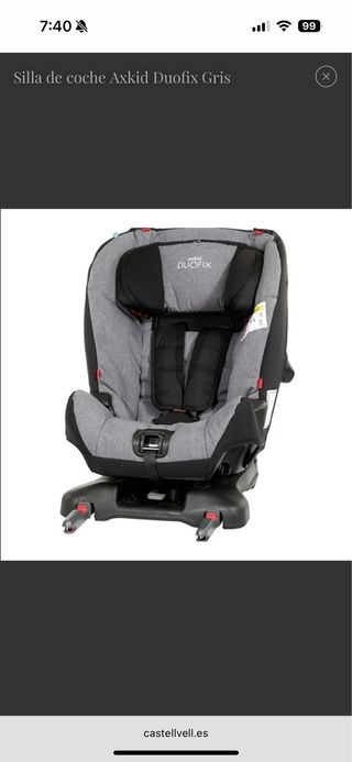 Silla coche Axkid Duofix Azul