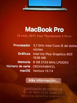 MacBook Pro 13 A1706 Touch Bar