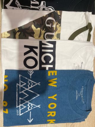 Lote Camisetas Pepe Jeans, Guess y Tommy Jeans