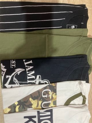 Lote Camisetas Pepe Jeans, Guess y Tommy Jeans