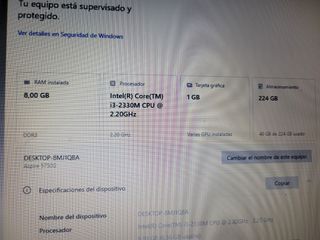 Portátil Acer i3 Gris y Negro