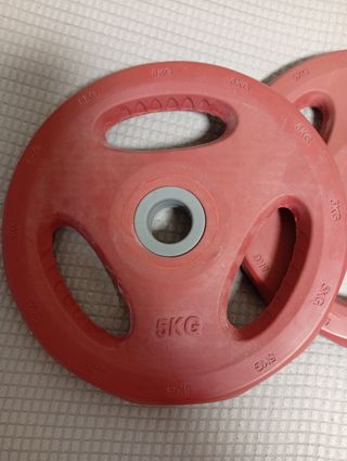Discos de pesas 5kg (2 unidades)